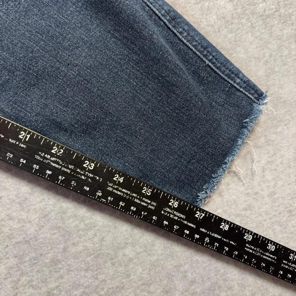 Judy Blue Jeans Womens 16W Dark Wash High Rise Skinny Raw Hem Stretch JE88173DK